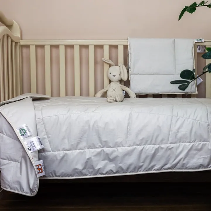 BABY ORGANIC LINEN / ОРГАНИ 100x150 / 40х60 Комплект в кроватку: одеяло всесезонное и подушка G-BOC-115