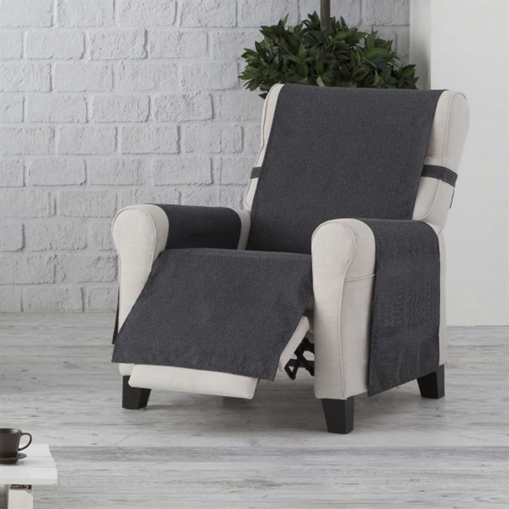 ISLANDIYA AQUASTOP Непромокаемая накидка на кресло, цвет: темно-серый - фото 151801