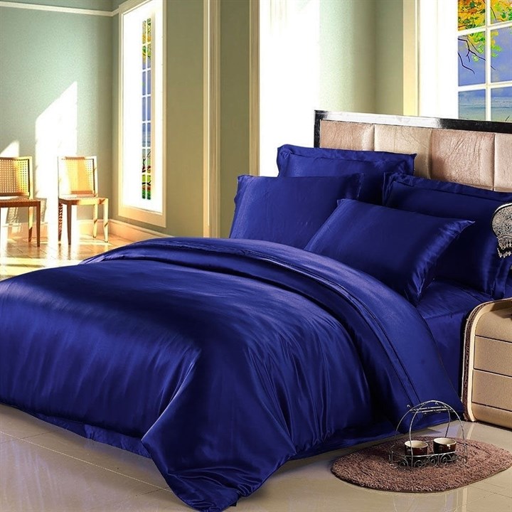 INDIGO Дуэт (семейное): Шелковое постельное белье, 100% Mulberry - фото 152099