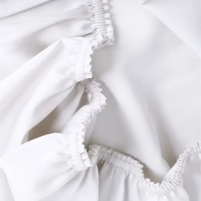 GRASS NOBLE TRADITIONS GLACE WHITE 90х200х40 Простыня на резинке G-5902002