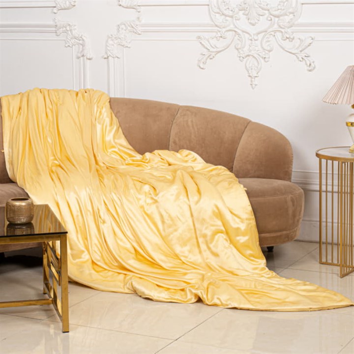 LUXURY SILK GOLD 200х220 1300 г Одеяло шелковое всесезонное LC1007 - фото 189768