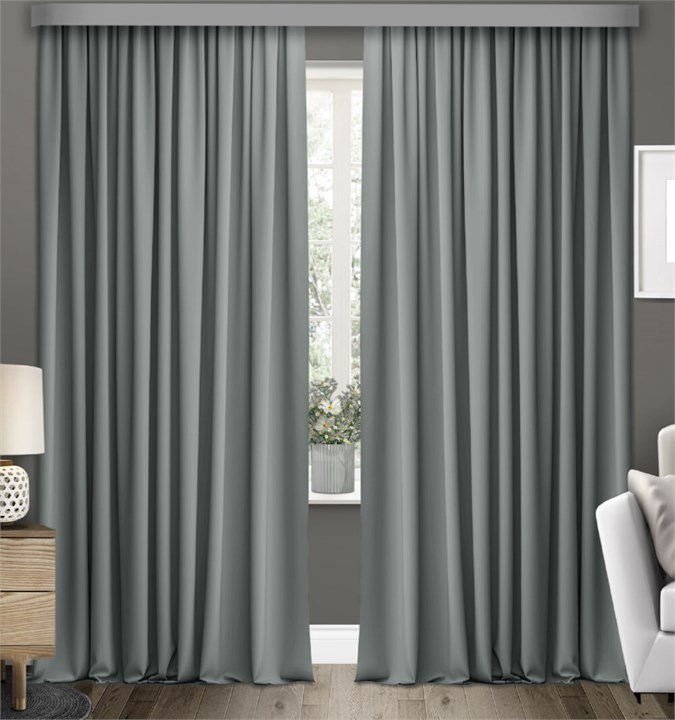 Готовые шторы Габриэль (выс.300) серые 74005 - фото 195119