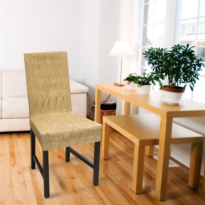 ТОСКАНА БЕЖ Чехлы на стулья со спинкой (2 шт.) - фото 41105