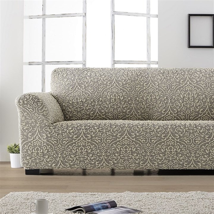 ЛЮКС-2 ГРИС Чехол на классический угловой диван от 280 до 480 см универсальный - фото 43371