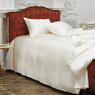GRASS CREAMY WHITE / БЛИССЕН Простыня шелковая 260х280 см G-21260280