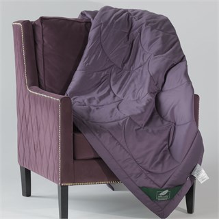 FLAUM FARBE 150х200 Одеяло стеганое легкое, цвет: фиолетовый/серый NF-461573