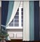 Комбинированные шторы Софт синий - фото 102757