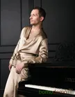 BEIGE / БЕЖ XXL (50-52) Мужской шелковый халат, 100% Mulberry MRB200XL