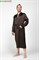 CHOCOLATE XXXXL (56-58) Мужской шелковый халат, 100% Mulberry MRCH2004XL - фото 102807