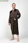 CHOCOLATE / ШОКОЛАД XXXXL (56-58) Мужской шелковый халат, 100% Mulberry MRCH2004XL