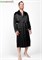 BLACK PREMIUM XL (50-52) Мужской шелковый халат, 100% Mulberry - фото 102919