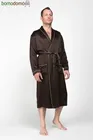 ШОКОЛАД PREMIUM XXXXL (56-58) Мужской шелковый халат, 100% Mulberry MRCHWIL2004XL-p