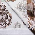 Готовые шторы Блэкаут-жаккард Корона шоколад/беж 180х270, 2 шт. 50011