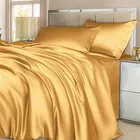 GOLD / ЗОЛОТО Евро: Шелковое постельное белье, 100% Mulberry TG014