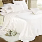 WHITE / БЕЛЫЙ Евромакси: Шелковое постельное белье, 100% Mulberry 0125EM