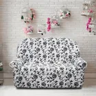 Чехол на 2-местный диван 130-170 см Акапулько, черно-белый ECH_6/213-2