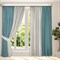 Готовые шторы Кармен Дуэт (выс.260) бирюза/серый 510109