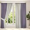 Готовые шторы Кармен Дуэт (выс.260) фиолетовый/серый 510108
