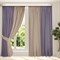 Готовые шторы Кармен Дуэт 200х260, 2 шт. фиолетовый/бежевый 510096