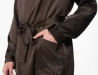 CHOCOLATE / ШОКОЛАД XXXL (54-56) Мужской шелковый халат, 100% Mulberry MRCH2003XL