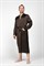 CHOCOLATE XL (50-52) Мужской шелковый халат, 100% Mulberry MRCH200XL