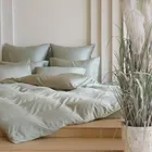 БРИЛЛИАНТ Олив | Пододеяльник 160x220 см | сатин, 100% тенсел G-18160220