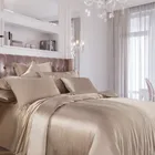 SILK COTTON SHARM Шелковое постельное белье евро MS1001 E