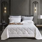 ASABELLA 469-2BL 260х260 Покрывало стеганое с кружевом 469-2BL