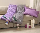 FLAUM FARBE 200х220 Одеяло стеганое легкое, цвет: фиолетовый/серый NF-462073