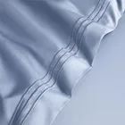 PURE BLUE / ЧИСТО-ГОЛУБОЙ Постельное белье евро: люкс-сатин, египетский хлопок C1010E